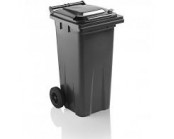 Black Plastic Wheelie Bin 120Ltr